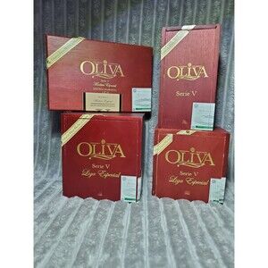 Olivia EMPTY Cigar Box Lot of 4 Serie V Rare